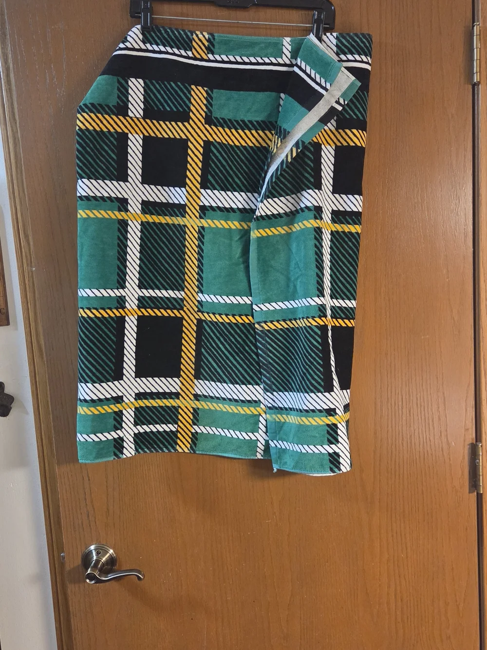 Green Plaid Instakilt Bath Towel 60